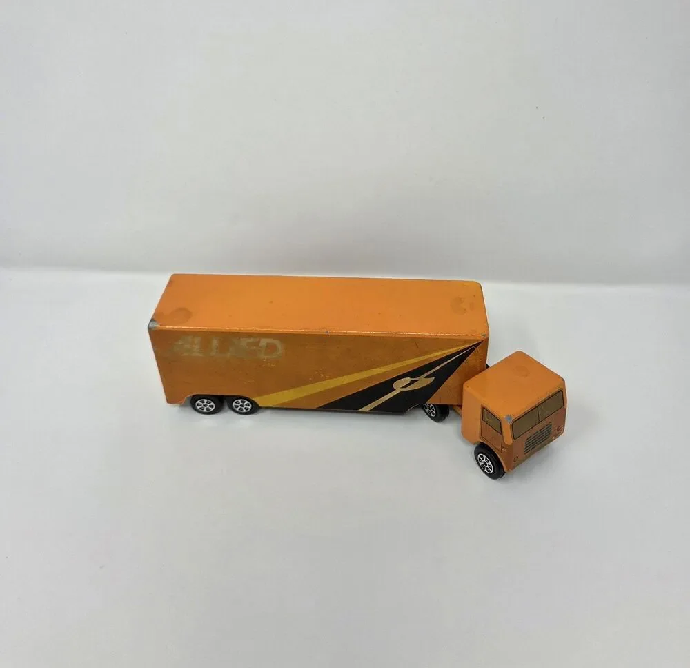 Vintage‎ Ralstoy Allied Van Lines Semi Truck Trailer Metal Toy 9” USA